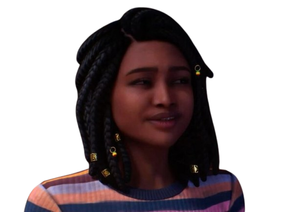 diamond washington life is strange double exposure lis femme noire afro americaine dreadlocks jeu video