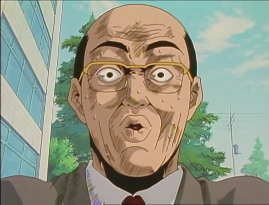 gto onizuka sueur peur choc surpris etonner omg transpirer