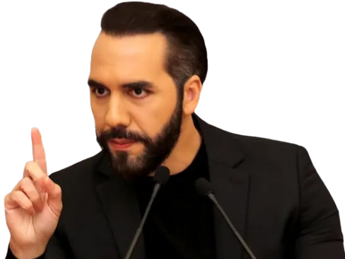 nayib bukele ortez ordre securite menace doigt montrer provoque provoquer deter salvador insecurite racaille prison