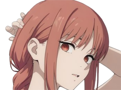 makima moupe chainsaw man waifu potential eleve chien wouf bark waf rousse anime manga