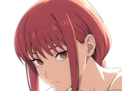 Sticker makima moupe chainsaw man waifu potential eleve chien wouf bark waf rousse anime manga par Dark-63