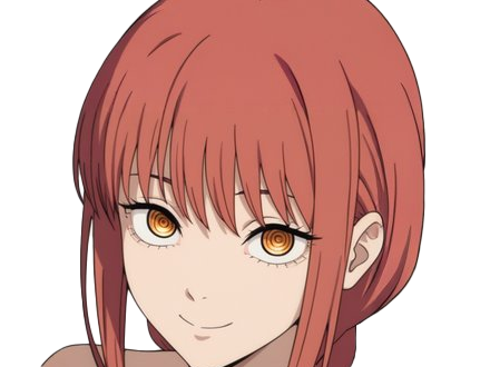 Sticker makima moupe chainsaw man waifu potential eleve chien wouf bark waf rousse anime manga par Dark-63