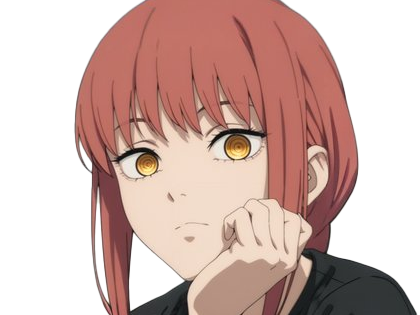 makima moupe chainsaw man waifu potential eleve chien wouf bark waf rousse anime manga