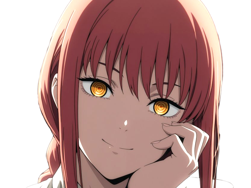 makima moupe chainsaw man waifu potential eleve chien wouf bark waf rousse anime manga