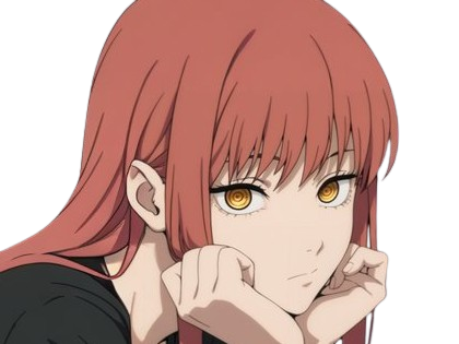 makima moupe chainsaw man waifu potential eleve chien wouf bark waf rousse anime manga