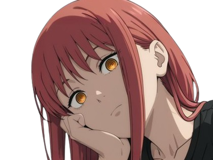 makima moupe chainsaw man waifu potential eleve chien wouf bark waf rousse anime manga