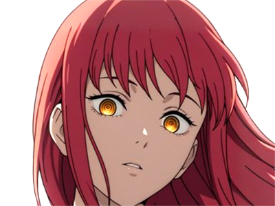 makima moupe chainsaw man waifu potential eleve chien wouf bark waf rousse anime manga