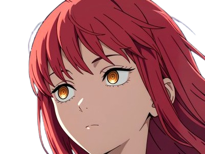 Sticker makima moupe chainsaw man waifu potential eleve chien wouf bark waf rousse anime manga par Dark-63