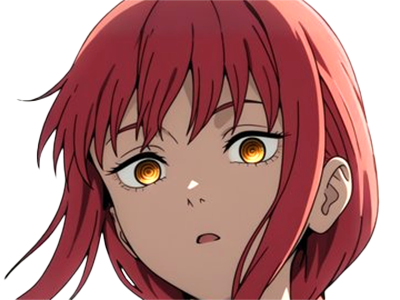 makima moupe chainsaw man waifu potential eleve chien wouf bark waf rousse anime manga