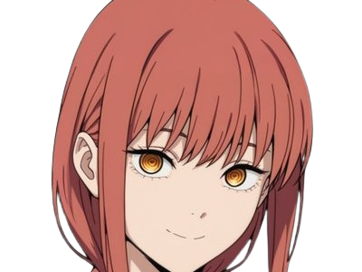 Sticker makima moupe chainsaw man waifu potential eleve chien wouf bark waf rousse anime manga par Dark-63