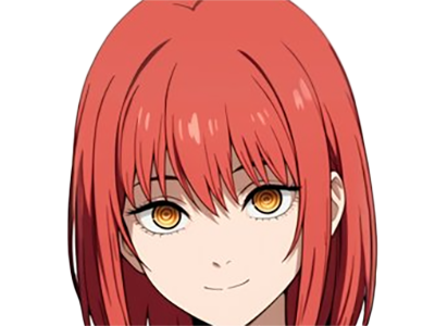 makima moupe chainsaw man waifu potential eleve chien wouf bark waf rousse anime manga