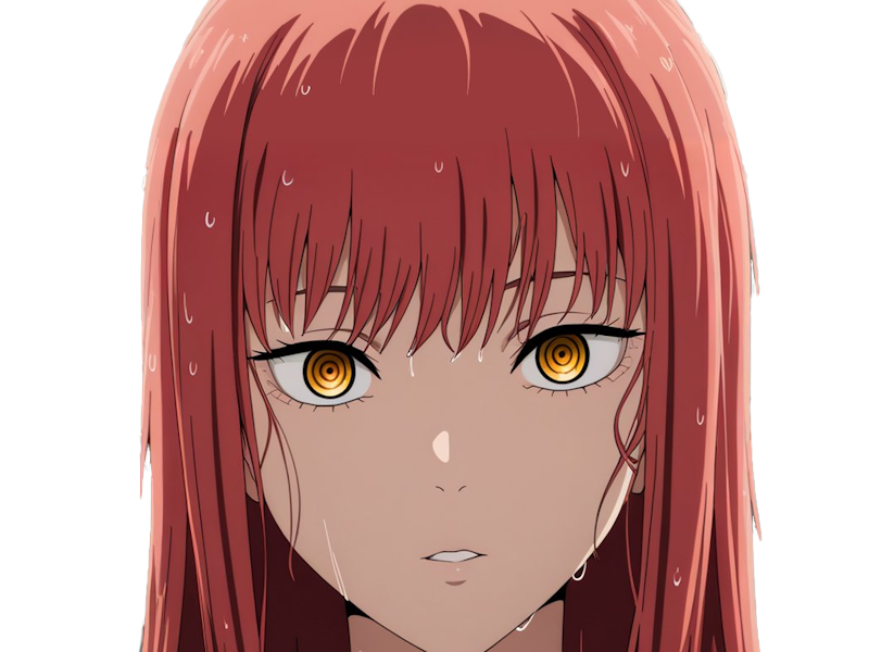 makima moupe chainsaw man waifu potential eleve chien wouf bark waf rousse anime manga