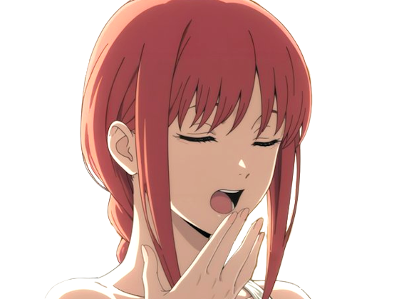makima moupe chainsaw man waifu potential eleve chien wouf bark waf rousse anime manga