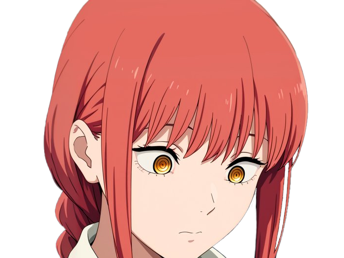 Sticker makima moupe chainsaw man waifu potential eleve chien wouf bark waf rousse anime manga par Dark-63