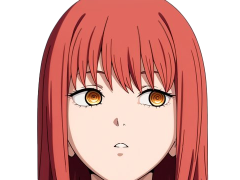 makima moupe chainsaw man waifu potential eleve chien wouf bark waf rousse anime manga