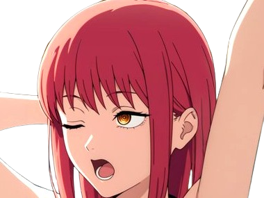 makima moupe chainsaw man waifu potential eleve chien wouf bark waf rousse anime manga