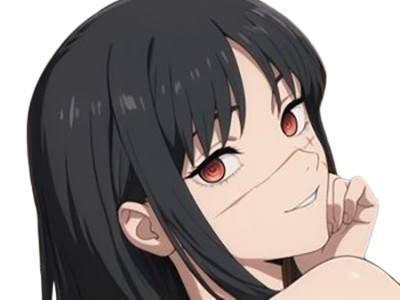 yoru asa mitaka chainsaw man waifu anime manga possedee fille femme cheveux-noirs yeux-rouges