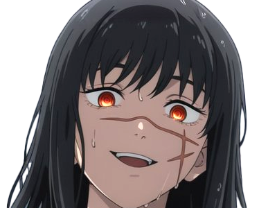 yoru asa mitaka chainsaw man waifu anime manga possedee fille femme cheveux-noirs yeux-rouges