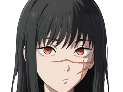 yoru asa mitaka chainsaw man waifu anime manga possedee fille femme cheveux-noirs yeux-rouges