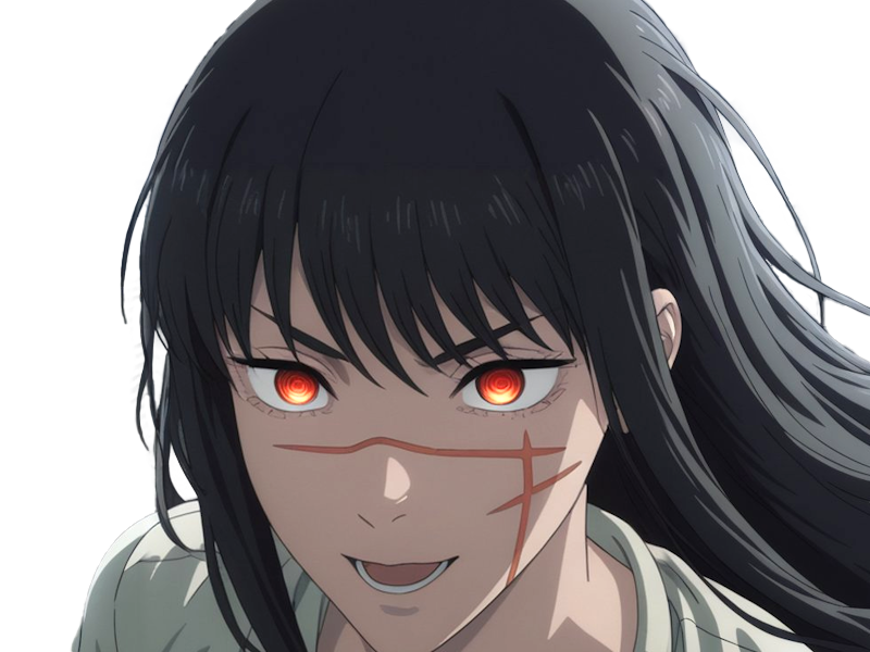 yoru asa mitaka chainsaw man waifu anime manga possedee fille femme cheveux-noirs yeux-rouges
