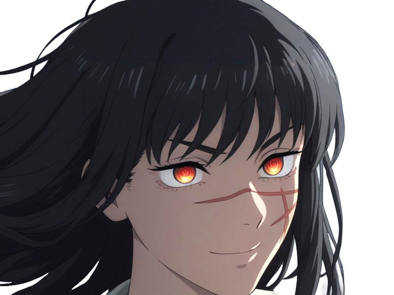 yoru asa mitaka chainsaw man waifu anime manga possedee fille femme cheveux-noirs yeux-rouges