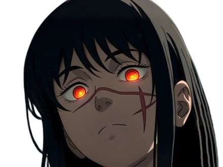 yoru asa mitaka chainsaw man waifu anime manga possedee fille femme cheveux-noirs yeux-rouges