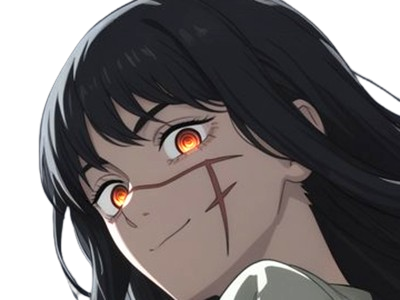 yoru asa mitaka chainsaw man waifu anime manga possedee fille femme cheveux-noirs yeux-rouges