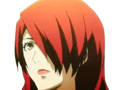 Sticker mitsuru kirijo sees persona 3 reload anime manga jeu rousse femme waifu eleve presidente bde par Dark-63