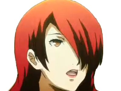 Sticker mitsuru kirijo sees persona 3 reload anime manga jeu rousse femme waifu eleve presidente bde par Dark-63