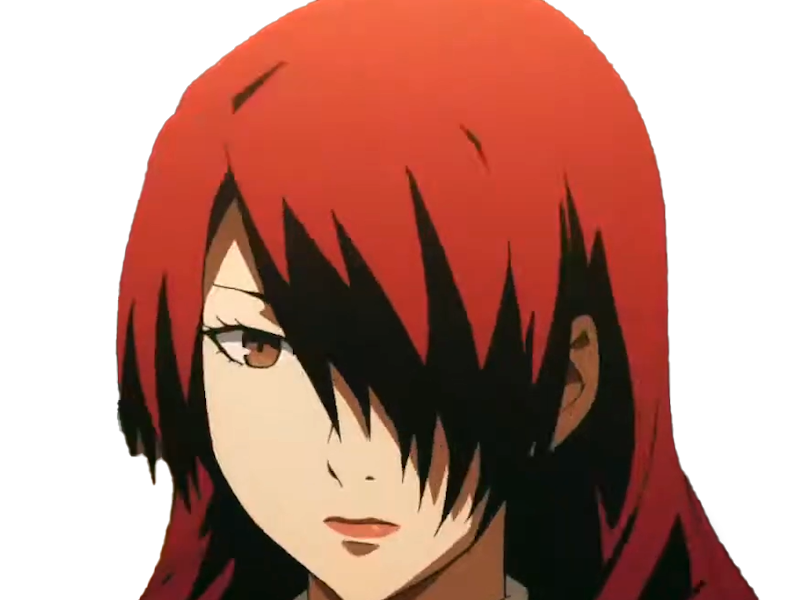 Sticker mitsuru kirijo sees persona 3 reload anime manga jeu rousse femme waifu eleve presidente bde par Dark-63