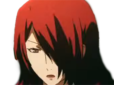 Sticker mitsuru kirijo sees persona 3 reload anime manga jeu rousse femme waifu eleve presidente bde par Dark-63