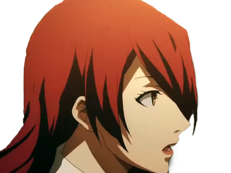 Sticker mitsuru kirijo sees persona 3 reload anime manga jeu rousse femme waifu eleve presidente bde par Dark-63