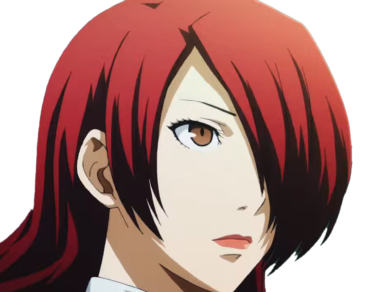 Sticker mitsuru kirijo sees persona 3 reload anime manga jeu rousse femme waifu eleve presidente bde par Dark-63