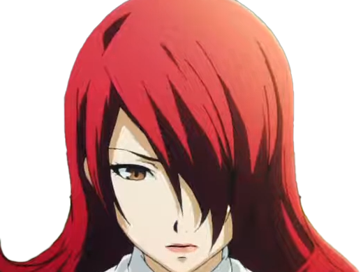 Sticker mitsuru kirijo sees persona 3 reload anime manga jeu rousse femme waifu eleve presidente bde par Dark-63