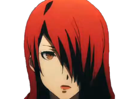 Sticker mitsuru kirijo sees persona 3 reload anime manga jeu rousse femme waifu eleve presidente bde par Dark-63