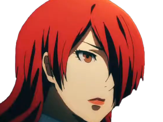 Sticker mitsuru kirijo sees persona 3 reload anime manga jeu rousse femme waifu eleve presidente bde par Dark-63