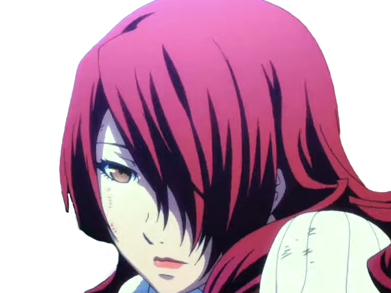 Sticker mitsuru kirijo sees persona 3 reload anime manga jeu rousse femme waifu eleve presidente bde par Dark-63