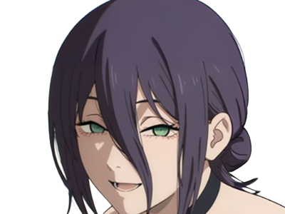 reze lady hybride femme fille waifu manga anime chainsaw man chainsawman yeux-verts cheveux-violets