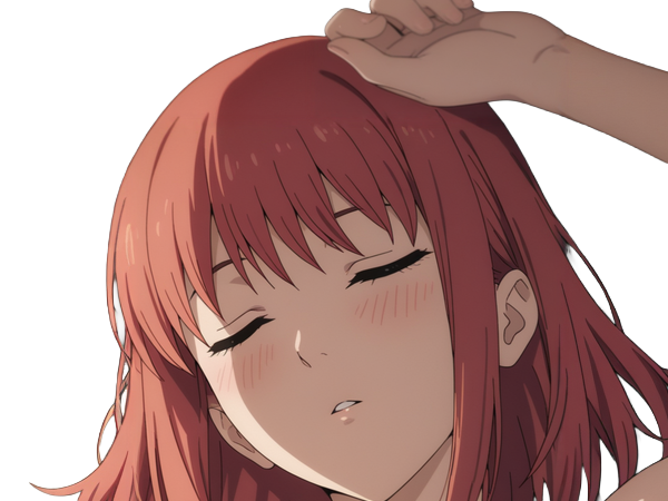 Sticker makima moupe chainsaw man waifu potential eleve chien wouf bark waf rousse anime manga par Dark-63