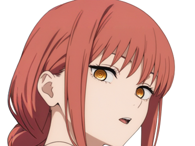 Sticker makima moupe chainsaw man waifu potential eleve chien wouf bark waf rousse anime manga par Dark-63