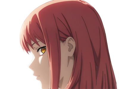 Sticker makima moupe chainsaw man waifu potential eleve chien wouf bark waf rousse anime manga par Dark-63