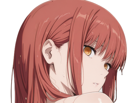 Sticker makima moupe chainsaw man waifu potential eleve chien wouf bark waf rousse anime manga par Dark-63