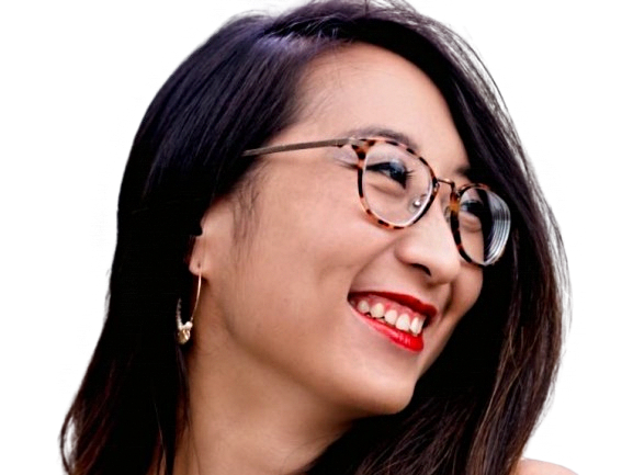 lauren kim minn asiatique droite loreine sourire troll rire