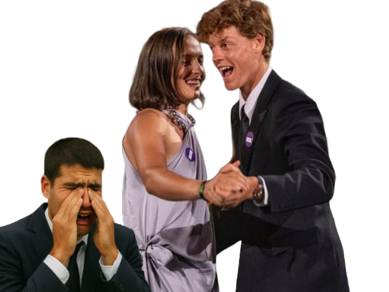 alcaraz carlos espagnol tennis pleure snif sinner swiatek danse