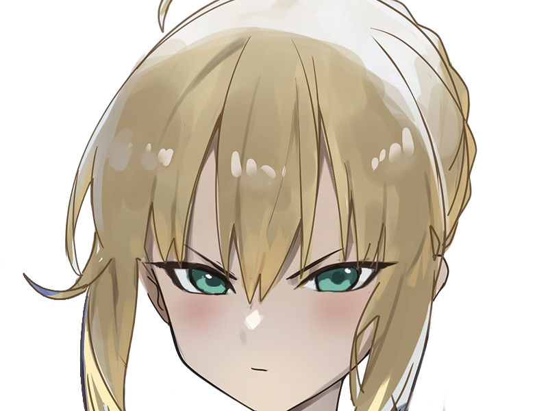 Sticker tare de dark saber auroria moupe fate stay night meilleure waifu artoria reine bretagne par Dark-63