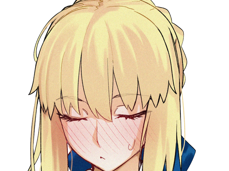 Sticker tare de dark saber auroria moupe fate stay night meilleure waifu artoria reine bretagne par Dark-63