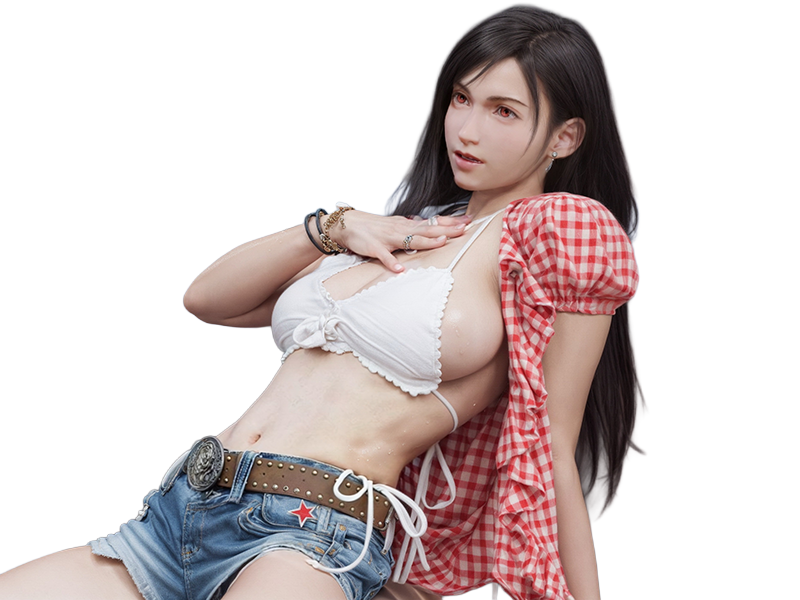 tifa lockhart ff7 final fantasy remake waifu femme moupe waterbomb goddess kwon eunbi sugartiti10 nsfw