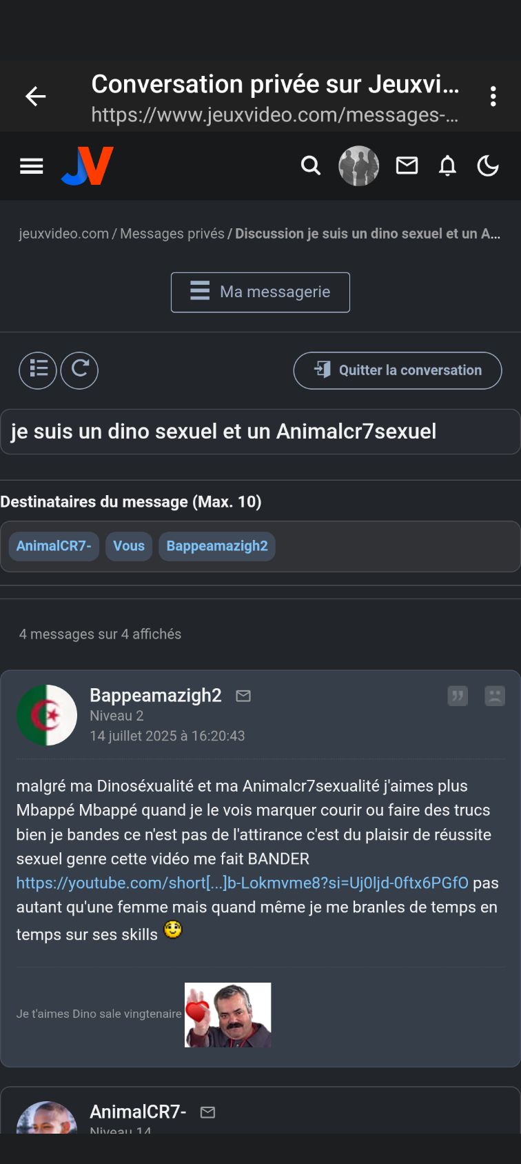 forum football ff mbappe mazigh fou tare predateur chien casse mp