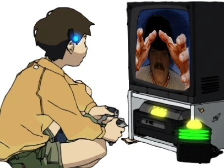 selection golem gelem pns moumoute perruque lain console jeu ecran