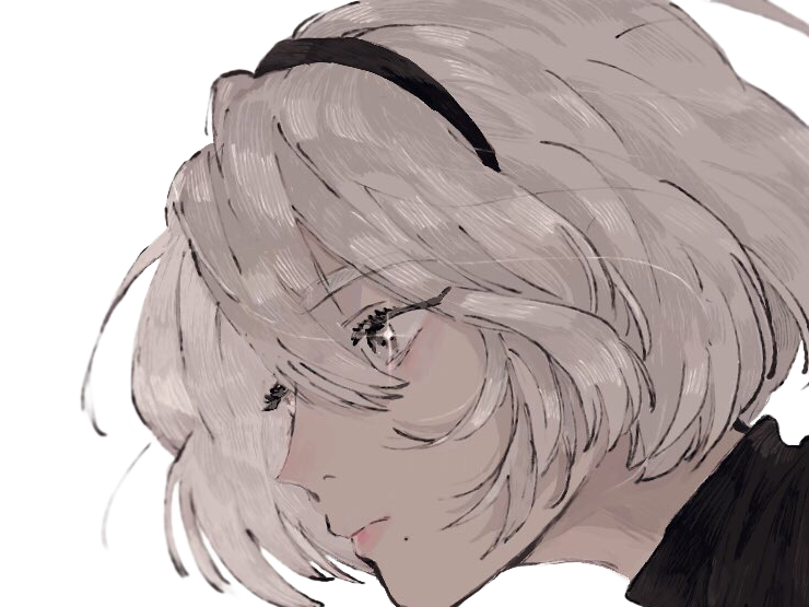 2b moupe sans bandeau nier automata morgane waifu robot androide